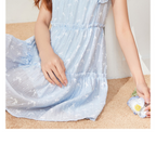 スカート 2025 夏の新しい韓国版甘い年齢の少女風飛飛袖デザインベストスカート