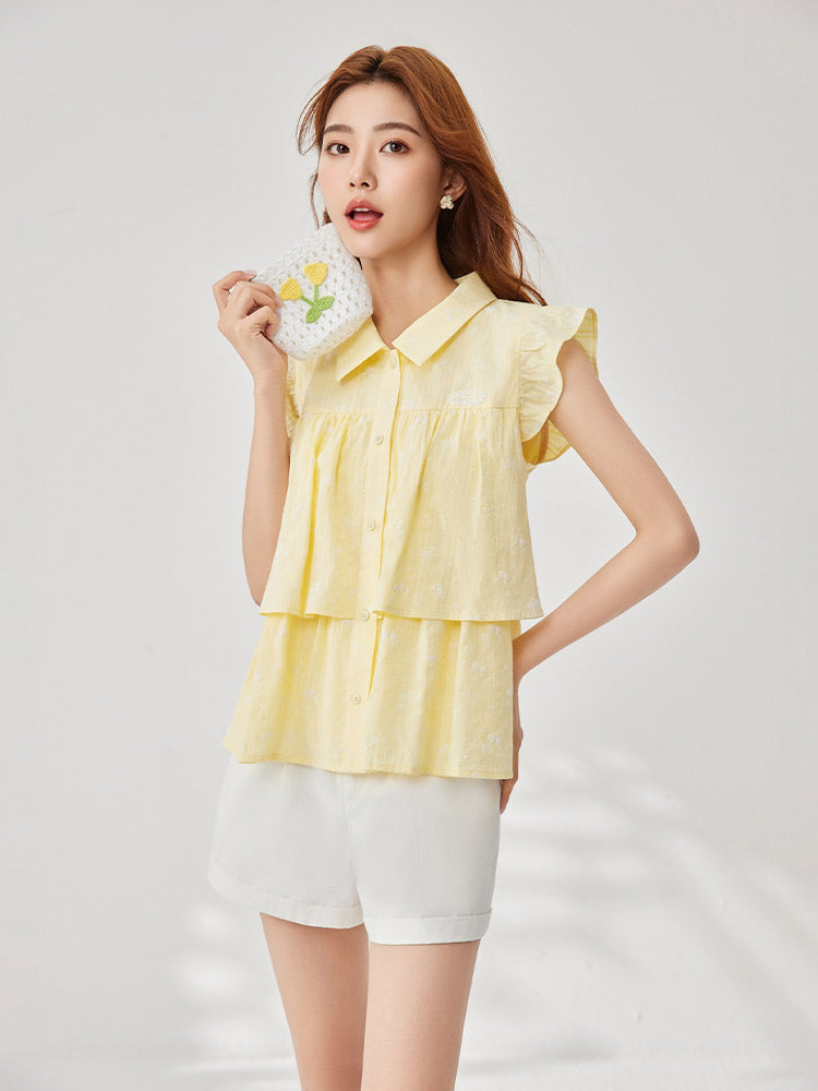 2025 夏の新しい甘い風パンツ夏の美しい小さなスーツ韓国の怠惰 chic