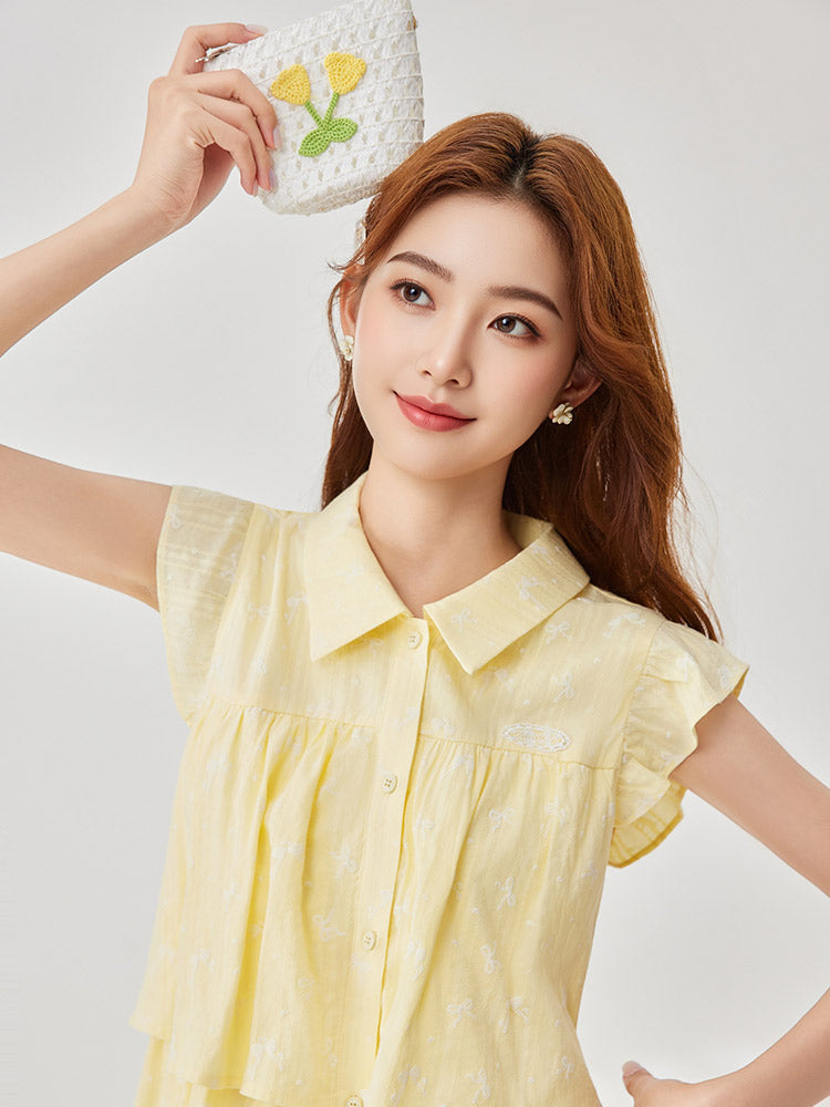 2025 夏の新しい甘い風パンツ夏の美しい小さなスーツ韓国の怠惰 chic