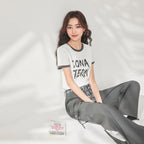 ファッションスーツ 2025 夏の新しい韓国版カジュアルスポーツ風通勤パンツ