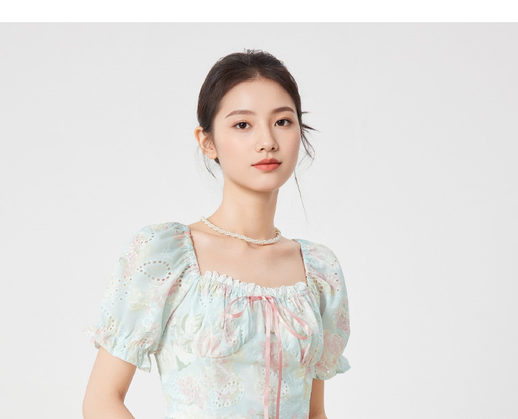 2025 夏の新しいフレンチレトロ宮廷風ロマンチックな女性気質デザイン感ワンピース
