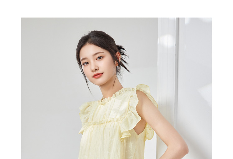 スカート 2025 夏の新しい韓国版甘い年齢の少女風飛飛袖デザインベストスカート